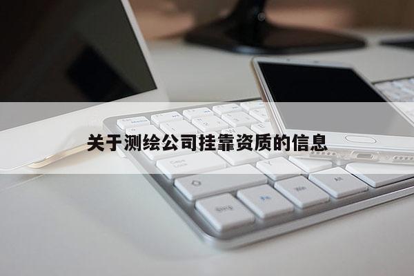 关于测绘公司挂靠资质的信息