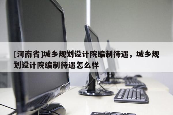 [河南省]城乡规划设计院编制待遇，城乡规划设计院编制待遇怎么样