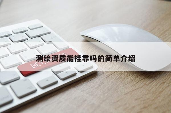 测绘资质能 *** 吗的简单介绍