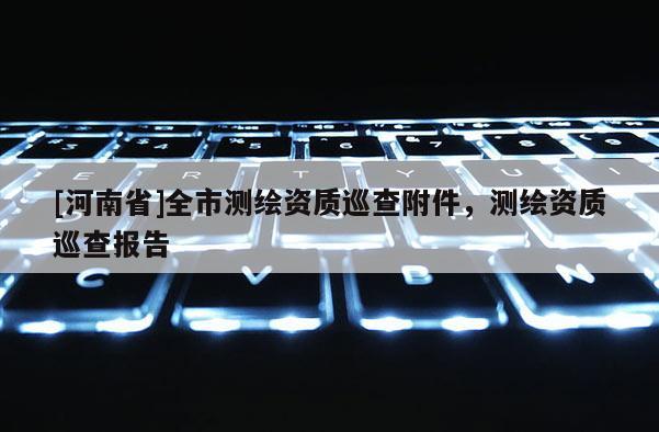[河南省]全市测绘资质巡查附件，测绘资质巡查报告