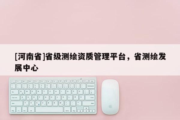 [河南省]省级测绘资质管理平台，省测绘发展中心