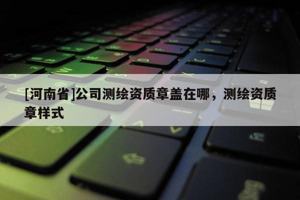 [河南省]公司测绘资质章盖在哪，测绘资质章样式