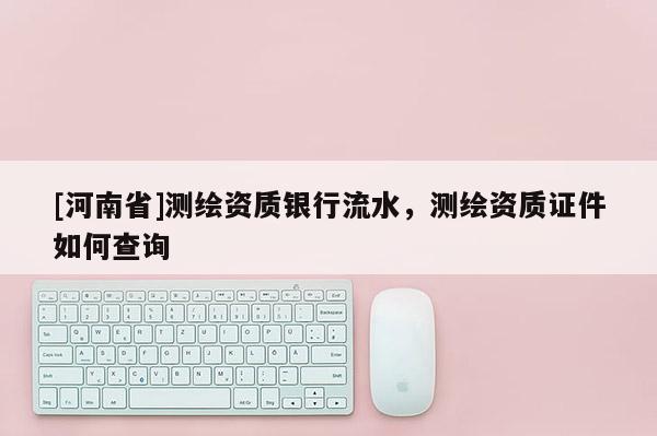 [河南省]测绘资质银行流水，测绘资质证件如何查询