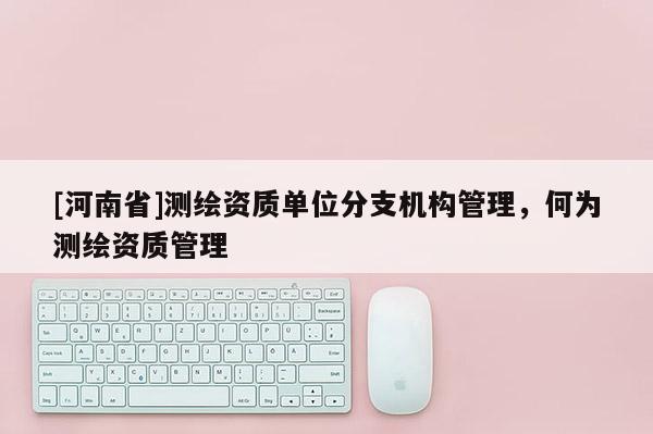 [河南省]测绘资质单位分支机构管理，何为测绘资质管理
