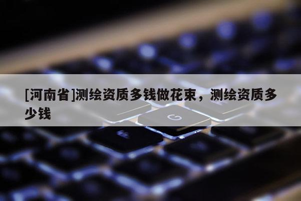 [河南省]测绘资质多钱做花束，测绘资质多少钱